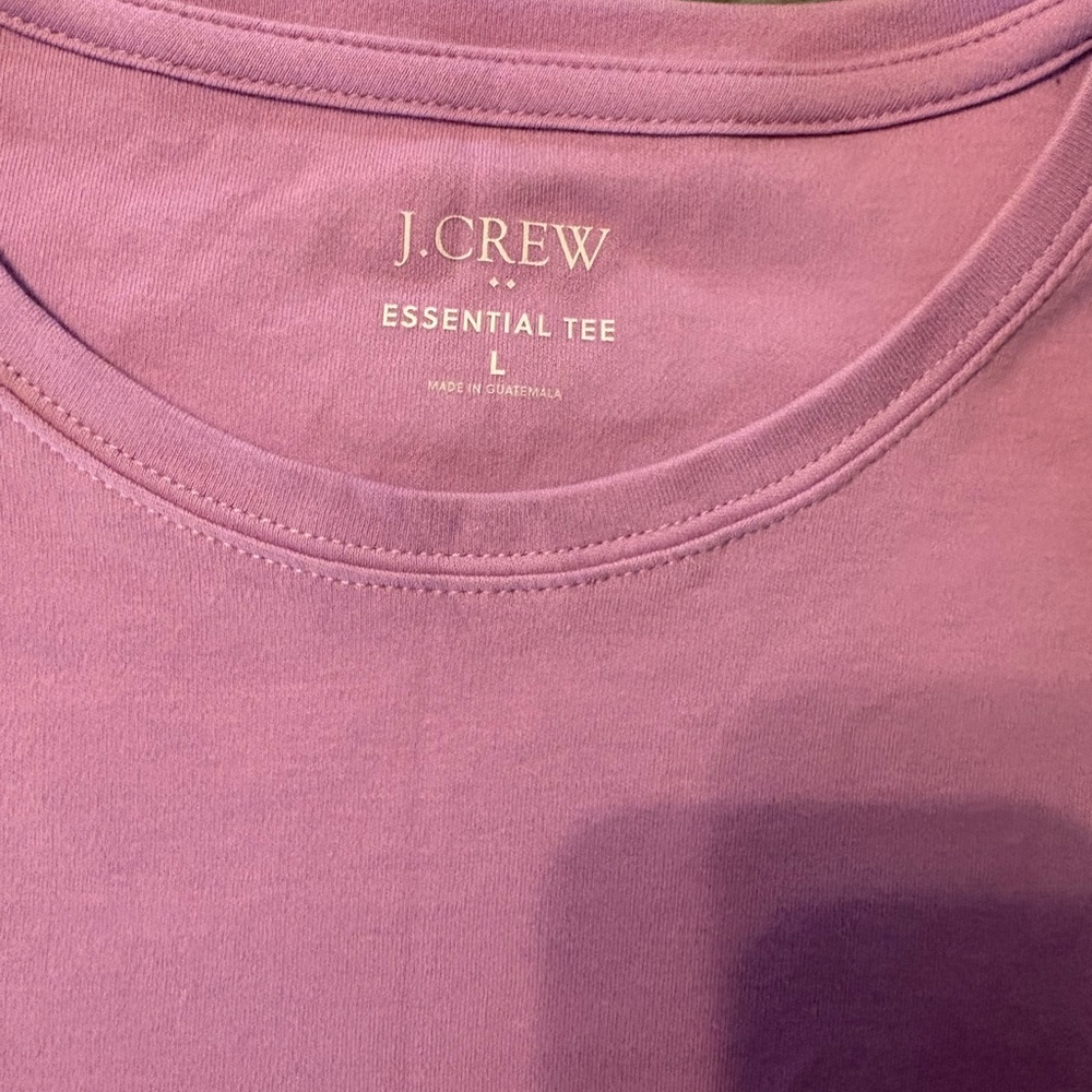 J. Crew Essential Tee in Lavender